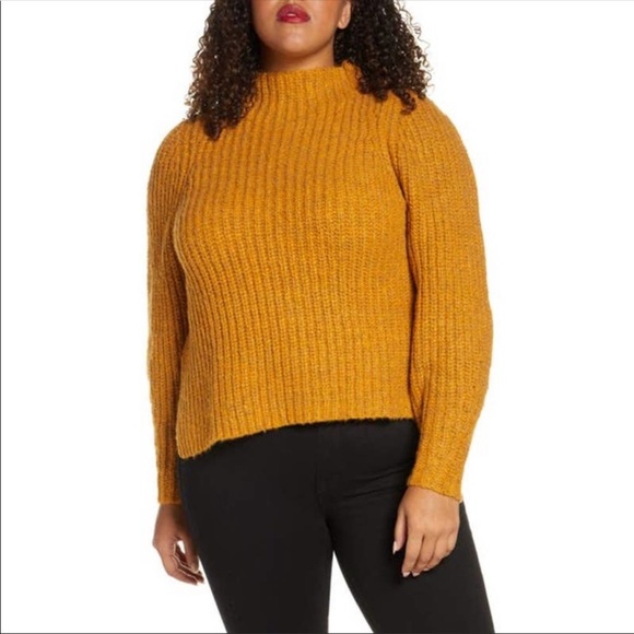 Leith Sweaters - 🎀 5/$20 🎀 NWT Leith Mock Neck sweater in Orange Inca
